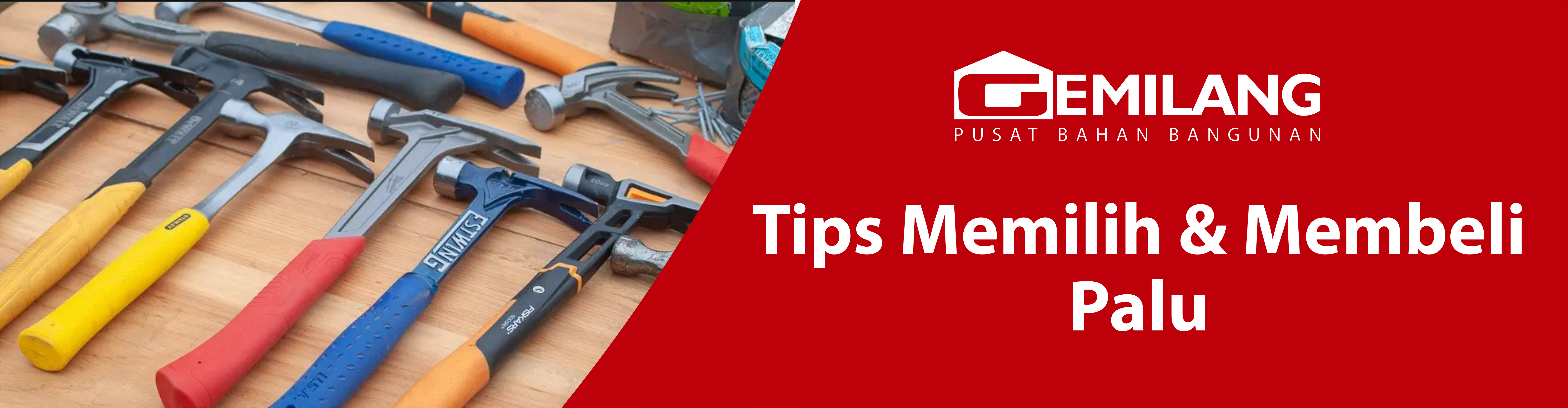 Banner tips memilih & membeli palu